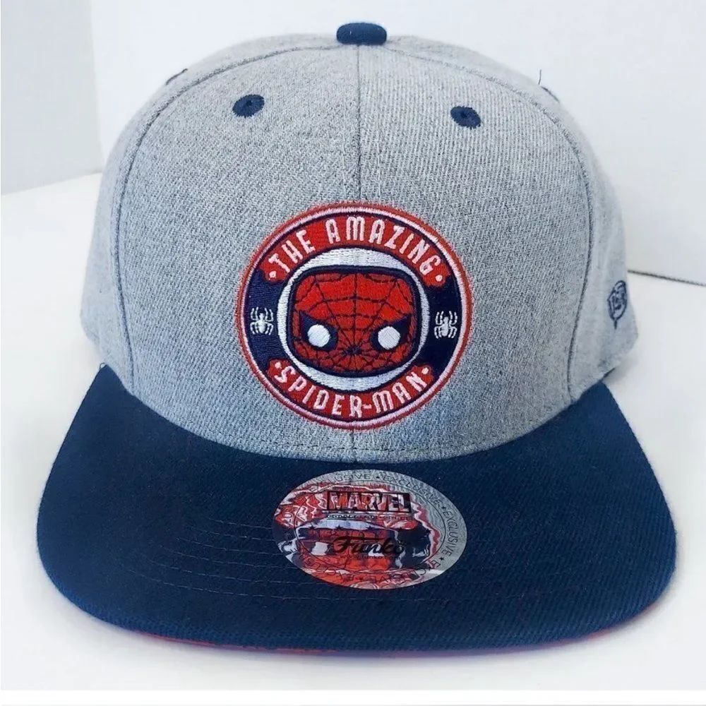 FUNKO MARVEL The Amazing Spider - Man Snap Back Flat Bill Hat Spiderman